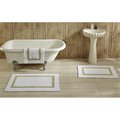 Better Trends Better Trends BAHO1724WHSA Hotel Collection Bathrug; White & Sage - 17 x 24 in. Set of 2 BAHO1724WHSA